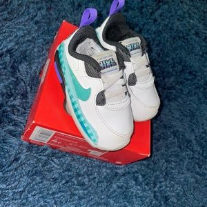 Nike Max 90 Crib SE Teal & White